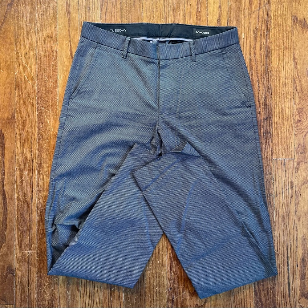 Bonobos Charcoal Gray Weekday Warriors Pants Size 31x34 Slim